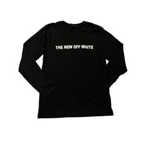 Earth Positive “New off White” Black Long Sleeve Tee
